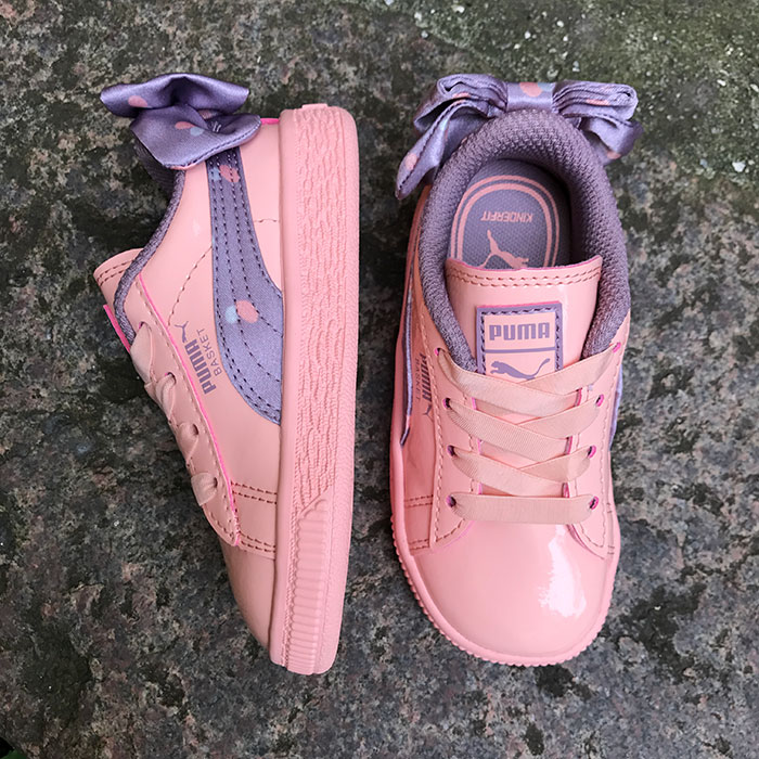 Puma Sneakers Basket Bow Dots PS - Peach - KØB ONLINE