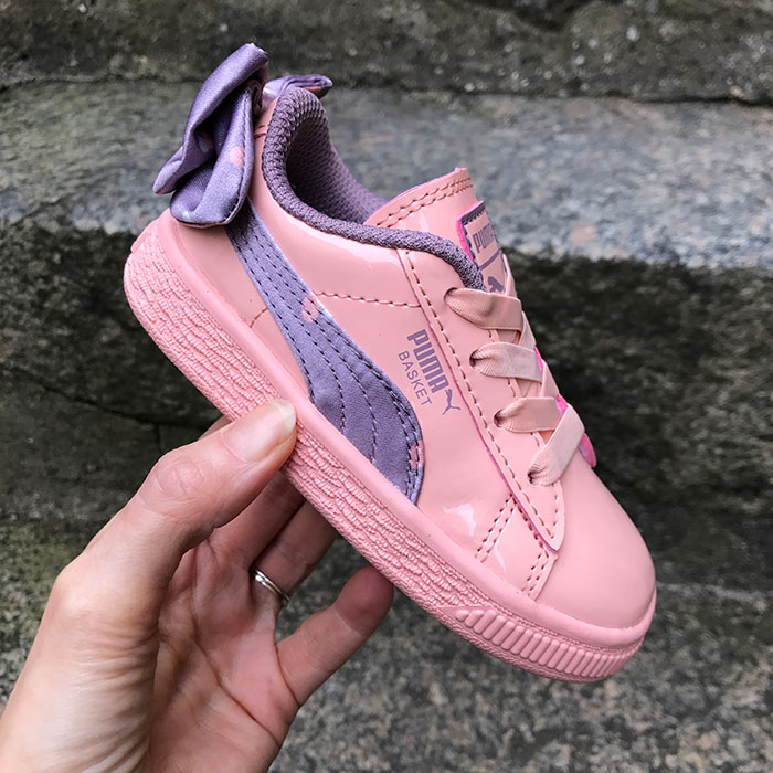 Puma Sneakers Basket Bow Dots PS - Peach - KØB ONLINE