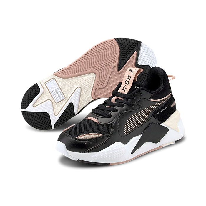 Ledig fumle kasket Puma Sneakers RS-X Mono Metal - Black / Rose Gold - KØB ONLINE