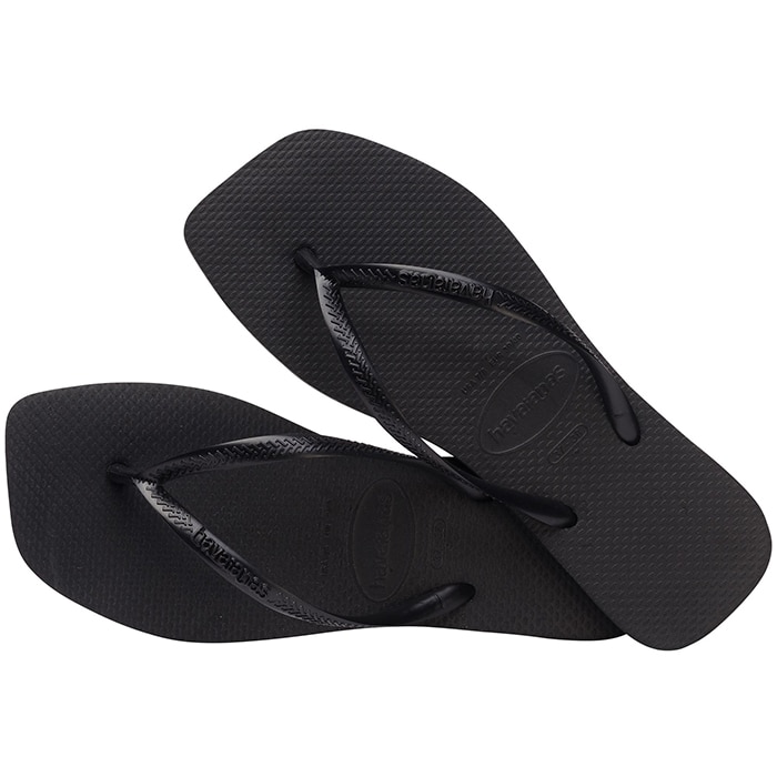 synge Fruity tvilling Havaianas Klip klap Sandal Slim Square - Black - KØB ONLINE